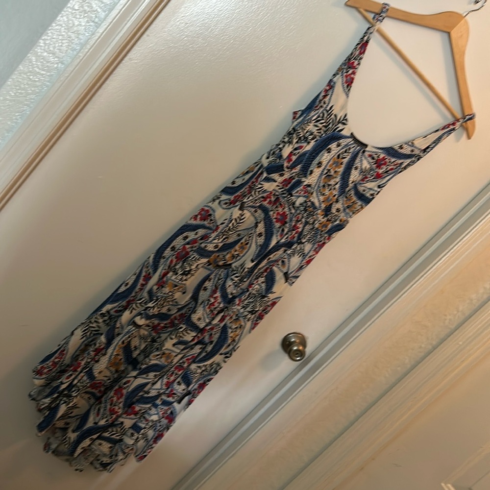 FARM Rio Floral Dress Adjustable low open Tie Back
